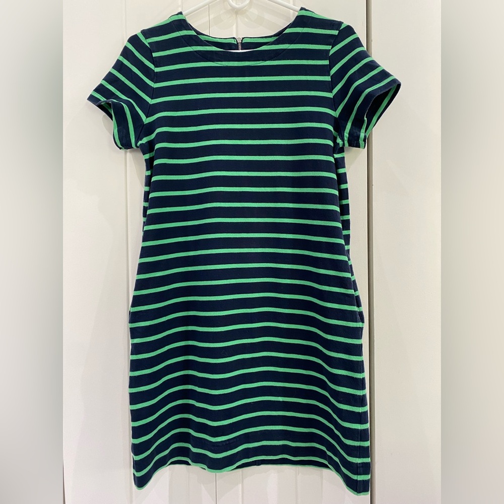 Banana Republic striped stretch knit dress